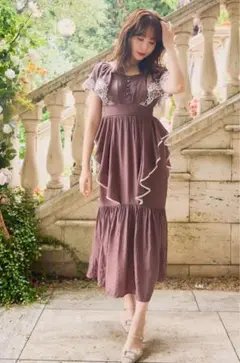 美品★Cutwork Embroidery Angel Sleeve Dress 2025年最新】cutwork embroidery angel sleeve dressの人気