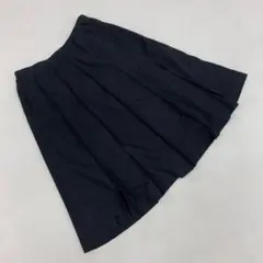 Ballsey フレアスカート ブラック 無地プリーツミモレ丈 36