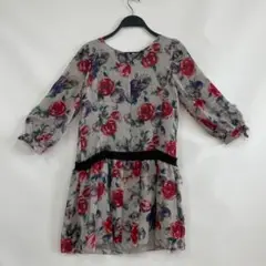 ★JILLSTUART★フェミニン 花柄シフォン ワンピース M