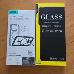iPhone 16pro カバー　ガラスフィルムセット