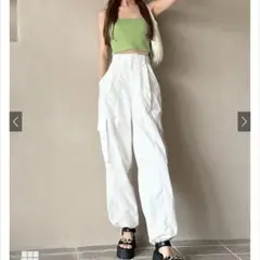 GRL パラシュート カーゴパンツ F