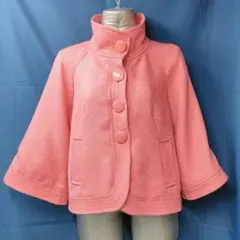 BEGUN ポンチョ ピンク L ショートコート