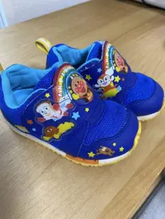 アンパンマン キッズシューズ 青　15cm