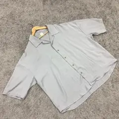 ✨Casper John✨オープンカラーシャツ♡半袖♡グレー♡着回し抜群(M)