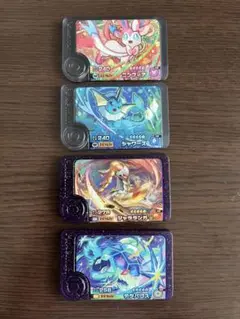 ポケモンフレンダSTセット　ニンフィア、シャワーズ他2枚