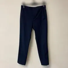 GUネイビー テーパード スラックス