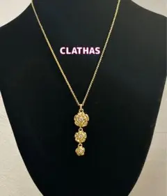 CLATHAS クレイサス ゴールド カメリア ネックレス