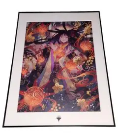 MTG サイン入り ヨーグモスの意志　アートプリント　複製原画　簡易額装 Yawgmoth's Will / ヨーグモスの意志(MTGサイン入り拡張アート