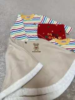 ミキハウス ストライプセット