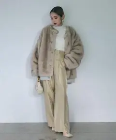 【最終値下げ】ANDREA&Co. YOSEATSUME FUR JACKET 24AW新作】YOSEATSUME FUR JACKET – ANDREA&Co. - ジャケット