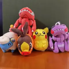 ポケモン ぬいぐるみセット ピカチュウ ゲノセクト ポカブ メリープ