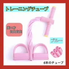 人気✨ トレーニング チューブ シットアップチューブ　腹筋 エクササイズ 筋トレ