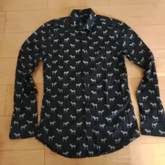 H&M ゼブラ柄 長袖シャツ EU 5