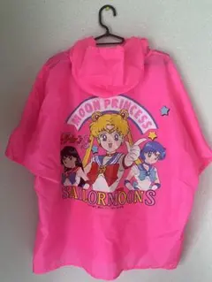 セーラームーン レインポンチョ ピンク　タグ付き