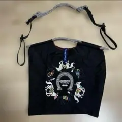 ストラップ付 ボールアンドチェーン馬の刺繍 エコバッグ トート M即日発送可能