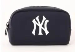 【新品・未使用】 MLB ニューヨーク・ヤンキース ダイバー生地ポーチ ネイビー