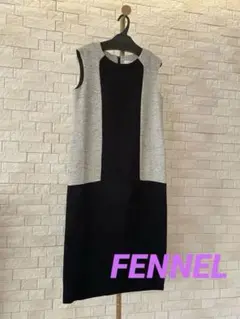 【定価¥26,000円】 FENNELバイカラーワンピース