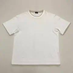 OLD UNIQLO 紺タグ レイヤード風半袖Tシャツ ホワイト／L