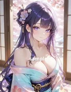 AIイラスト 美女 A4ポスター F51