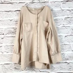 r243 Reinette ベージュ 長袖チュニック