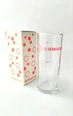 【未使用品】雪印 ファミリア牛乳 メジャーグラス 200cc デッドストック