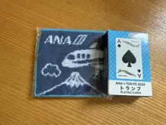 ANAタオルハンカチ トランプ 記念品 非売品 新品未使用品