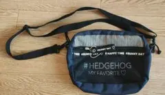 8/31までの値下げ★ネイビーの#HEDGEHOGデザインショルダーバッグ