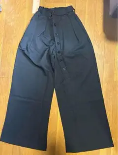 Multi Button Wide Slacks Slight Vogue