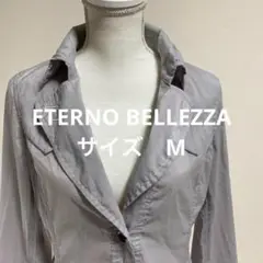 ETERNO BELLEZZA グレー ダブルブレスト シャツジャケット