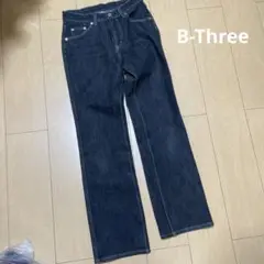 B-Three ダークブルー ストレートデニム サイズ32