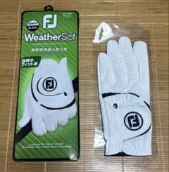 【未使用】フットジョイゴルフグローブ22センチ　白