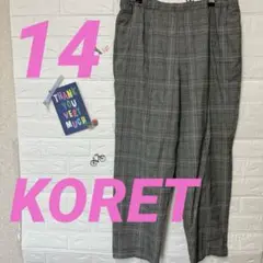 KORET チェック柄 カジュアルパンツ 【14】