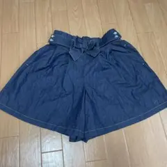 ポンポネットジュニアリボンタックキュロットＳサイズ140cm
