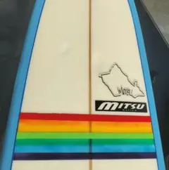 Mitsu サーフボード 8.2カラフルタイダイセミロングボード Mitsu サーフボード 8.2カラフルタイダイセミロングボード