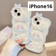 サンリオ　シナモロール　シナモン　スマホケース　iPhone16