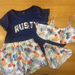 RUSTY 水着4点セット　150サイズ。