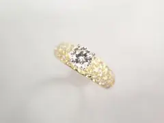 美品 ポンテヴェキオ K18 ダイヤ0.388ct(F‐VVS1) リング 指輪