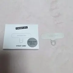 《新品未使用》casetify ストラップカード シルバー