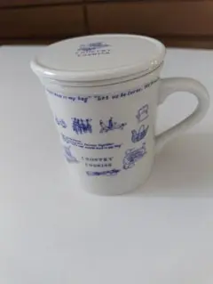 ハーブティー用 マグカップ 茶こしと蓋付き