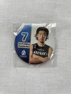 シーホース三河　缶バッジ　長野選手