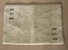 手織りギャッベマット　約40x60cm