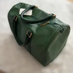 APRILE & APRILE グリーン ボストンバッグ