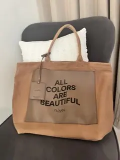 ブラウン トートバッグ ALL COLORS ARE BEAUTIFUL