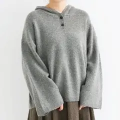 MERLOT IKYU メルロー ニット セーター プルオーバーフーディー