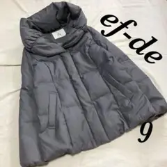 【ef-de】ダウンジャケット グレー 着回し 綺麗系 カジュアル フェミニン系