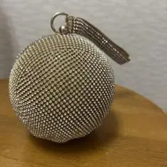 ゴールド スパンコール ボール型 パーティーバッグ