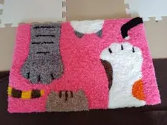 パンチニードルラグマット（うちのニャンコ）