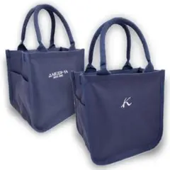 明治屋×キタムラ 保冷 ランチトートバッグ［ダークブルー］