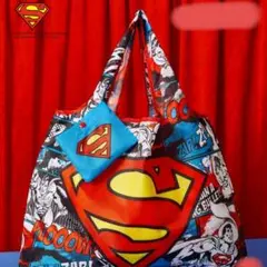 SUPERMAN ロゴプリント トート・エコバッグ新品未使用タグ付き