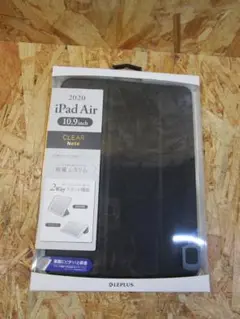 (新品未開封）iPad Air 2020 背面クリアフラップケース　ブラック